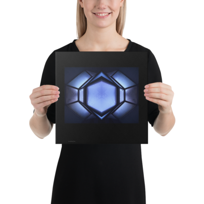 Frosted Blue Gem  | Canvas Art Print - Image 3