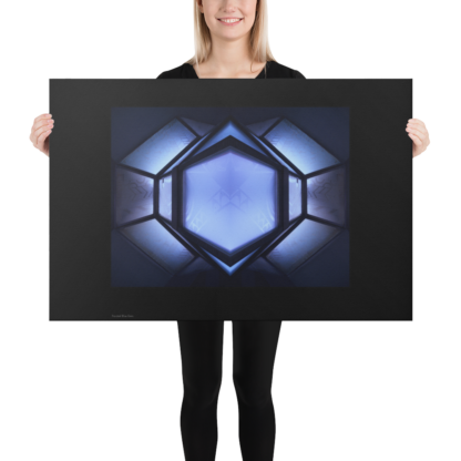 Frosted Blue Gem  | Canvas Art Print