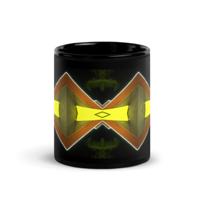 Neon Diamond Shades |  Black Ceramic Coffee Mug   - Image 3