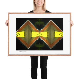 Neon Diamond Shades   |   Framed Print